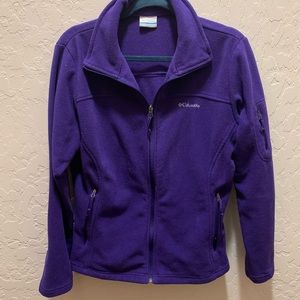 Columbia Purple Fleece Zip-up